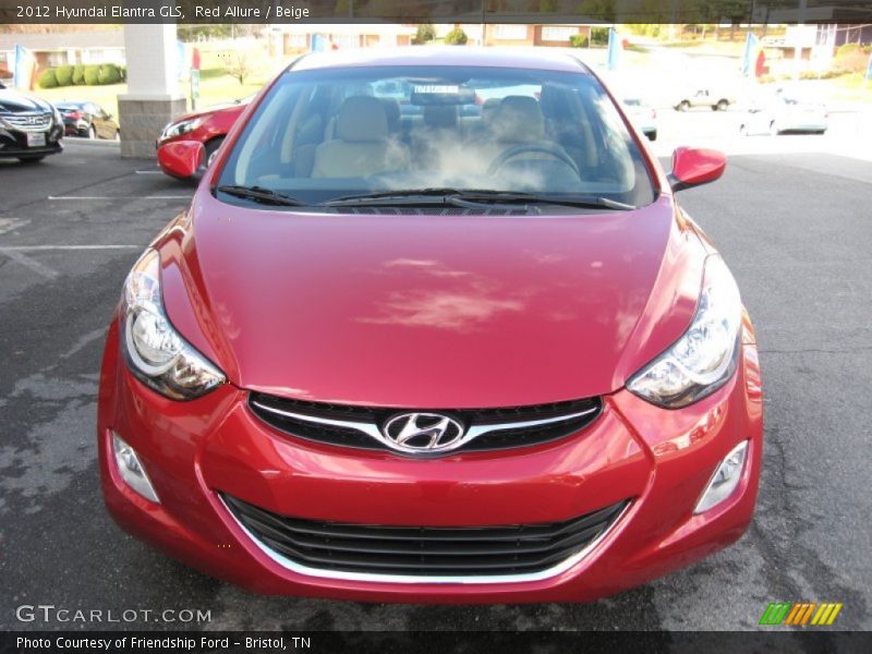Red Allure / Beige 2012 Hyundai Elantra GLS