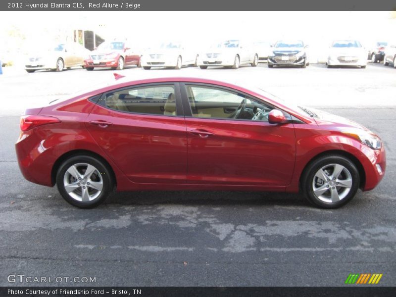 Red Allure / Beige 2012 Hyundai Elantra GLS