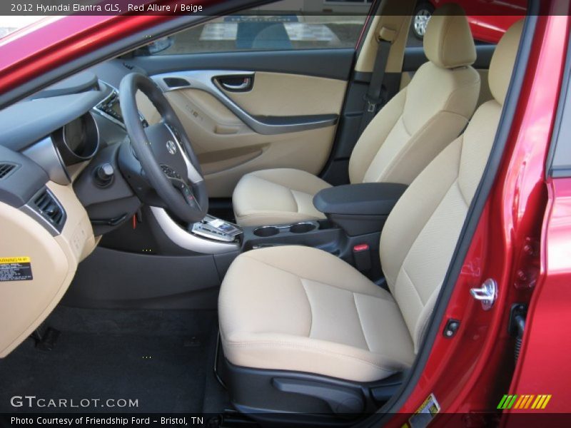 Red Allure / Beige 2012 Hyundai Elantra GLS