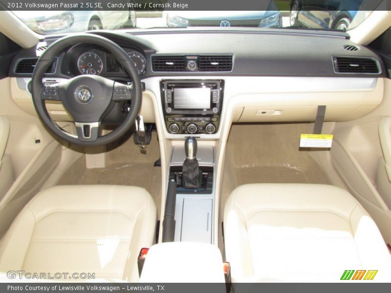 Candy White / Cornsilk Beige 2012 Volkswagen Passat 2.5L SE