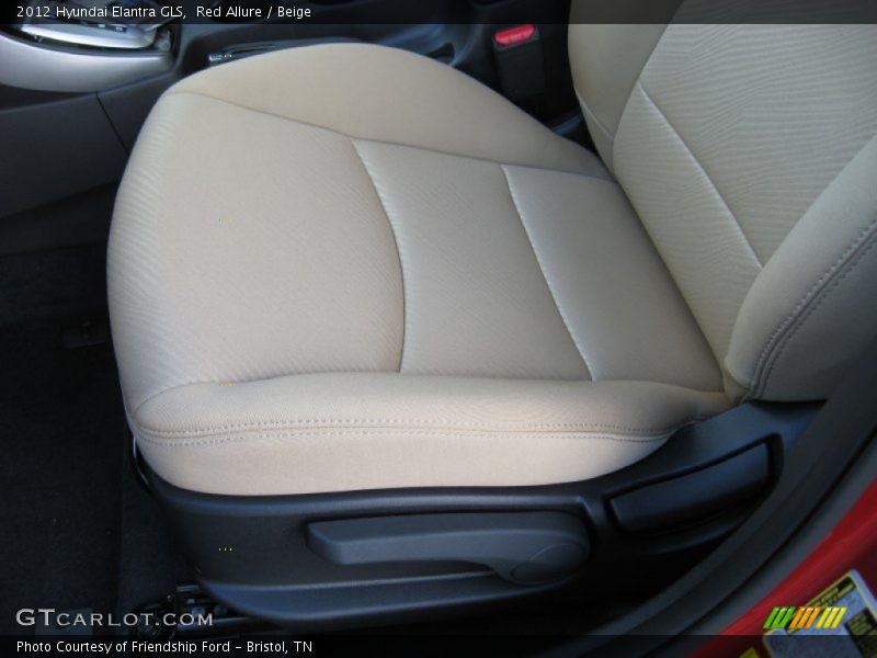 Red Allure / Beige 2012 Hyundai Elantra GLS