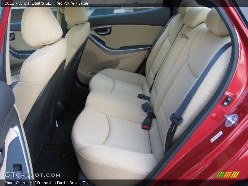 Red Allure / Beige 2012 Hyundai Elantra GLS