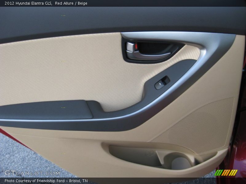 Red Allure / Beige 2012 Hyundai Elantra GLS