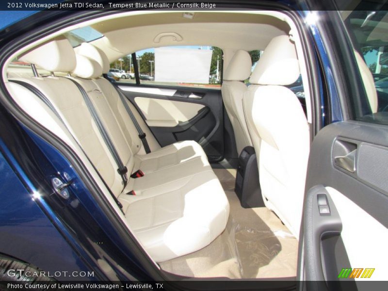 Tempest Blue Metallic / Cornsilk Beige 2012 Volkswagen Jetta TDI Sedan