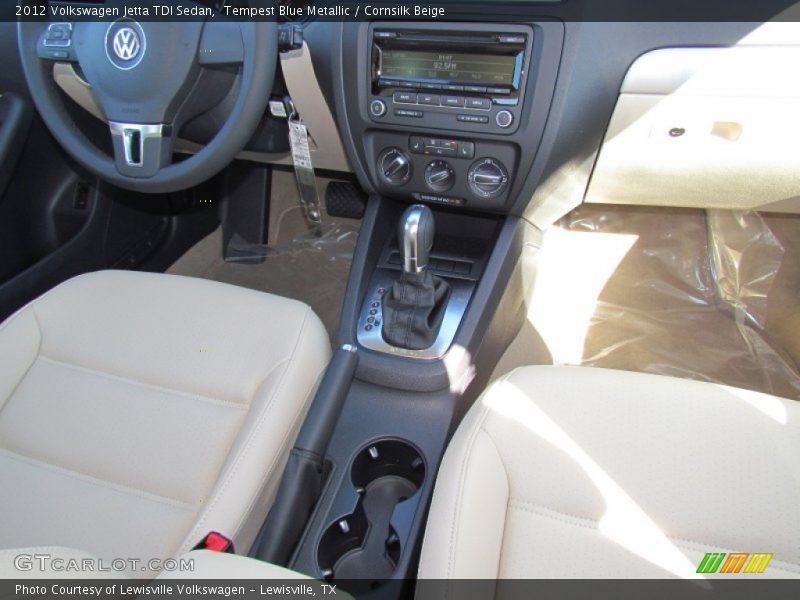Tempest Blue Metallic / Cornsilk Beige 2012 Volkswagen Jetta TDI Sedan