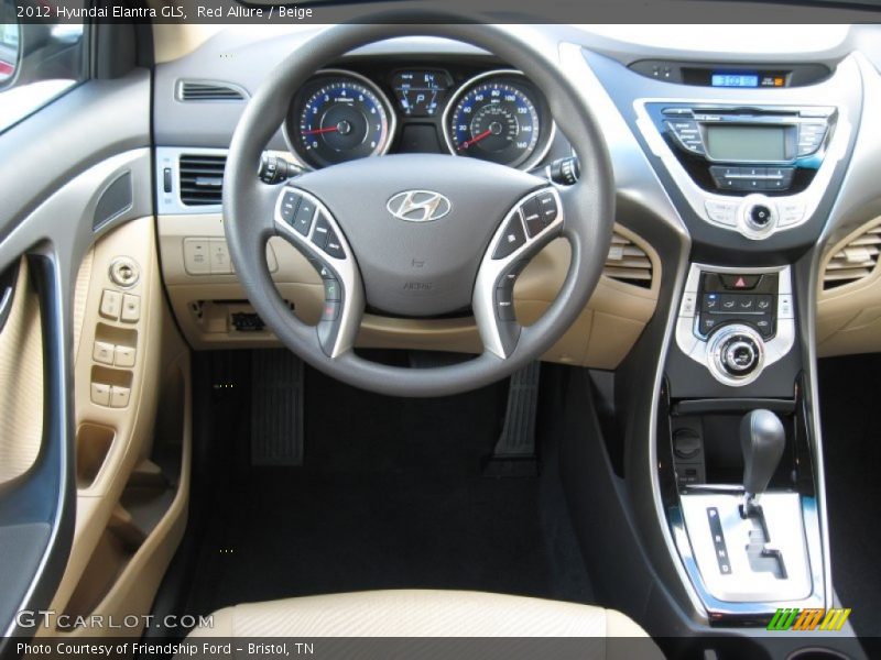 Red Allure / Beige 2012 Hyundai Elantra GLS