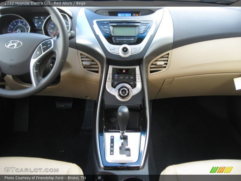 Red Allure / Beige 2012 Hyundai Elantra GLS