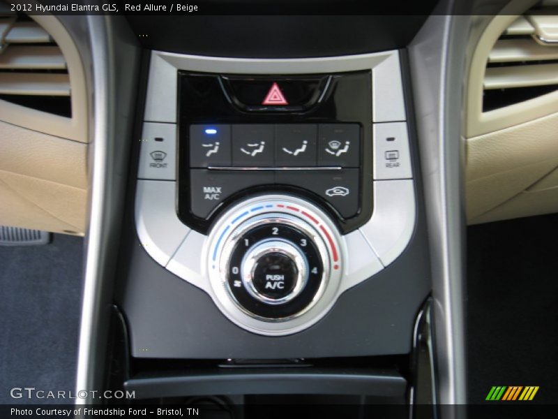Red Allure / Beige 2012 Hyundai Elantra GLS