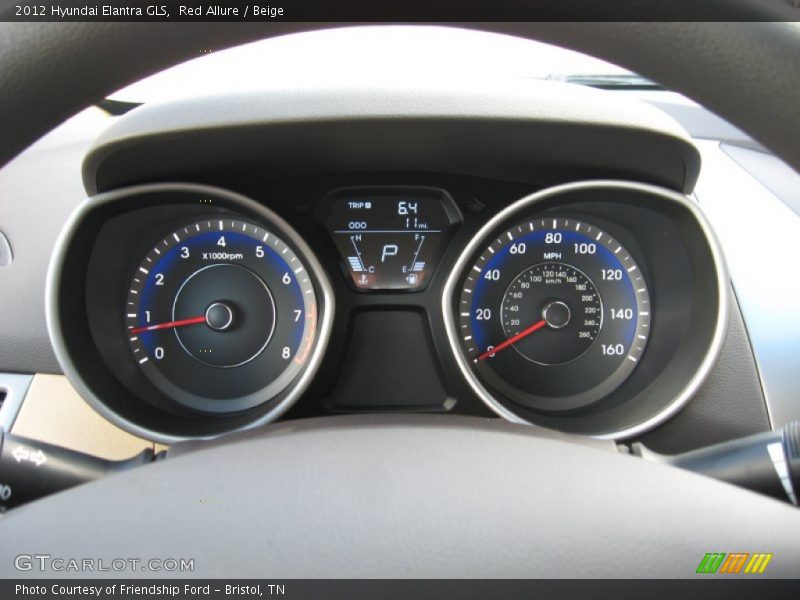 Red Allure / Beige 2012 Hyundai Elantra GLS
