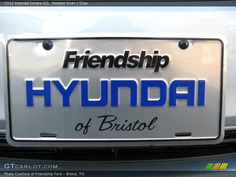 Radiant Silver / Gray 2012 Hyundai Sonata GLS