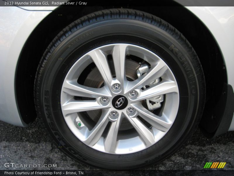 Radiant Silver / Gray 2012 Hyundai Sonata GLS