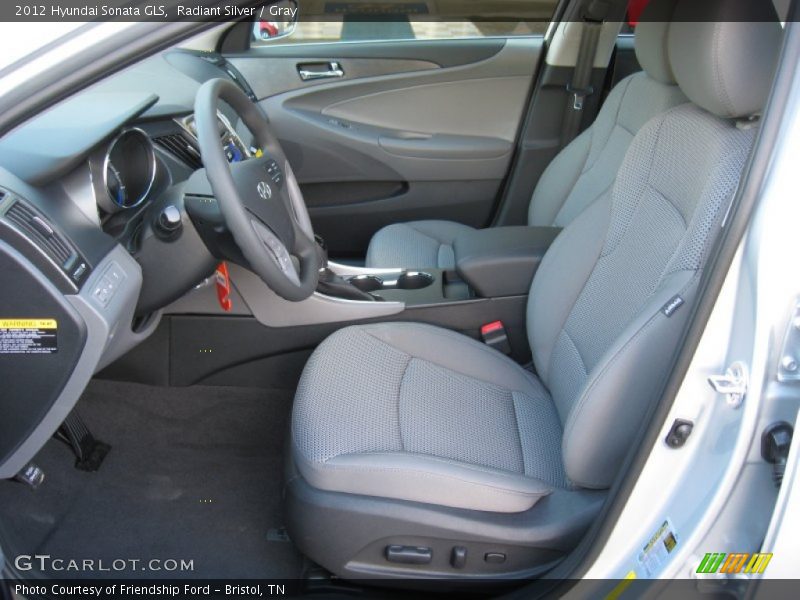 Radiant Silver / Gray 2012 Hyundai Sonata GLS