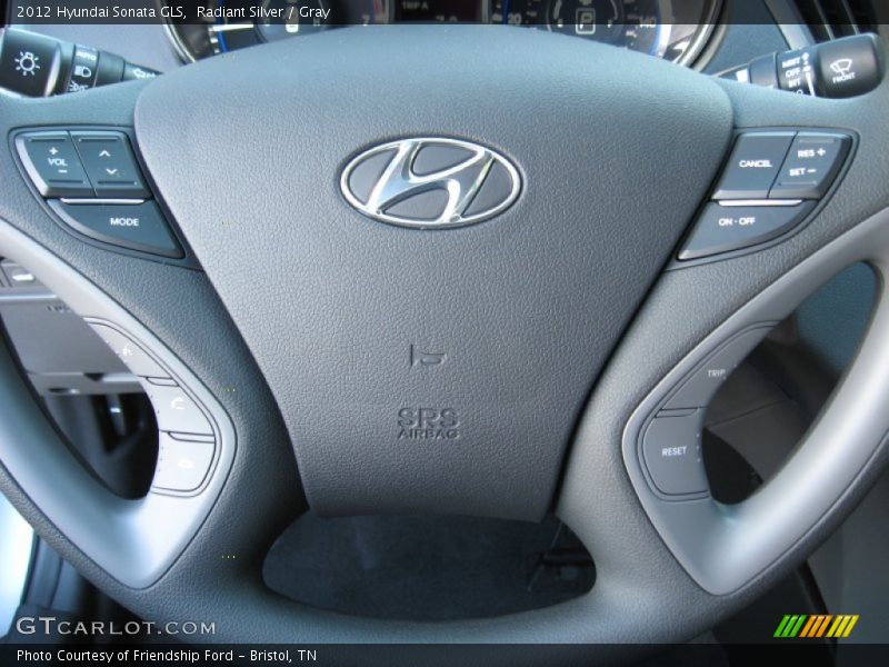 Radiant Silver / Gray 2012 Hyundai Sonata GLS