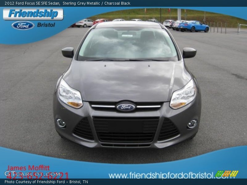 Sterling Grey Metallic / Charcoal Black 2012 Ford Focus SE SFE Sedan