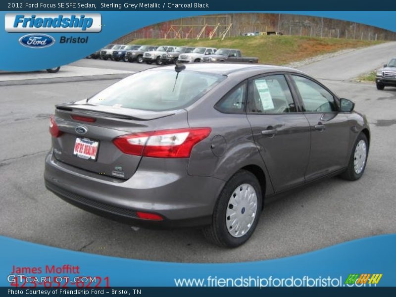 Sterling Grey Metallic / Charcoal Black 2012 Ford Focus SE SFE Sedan