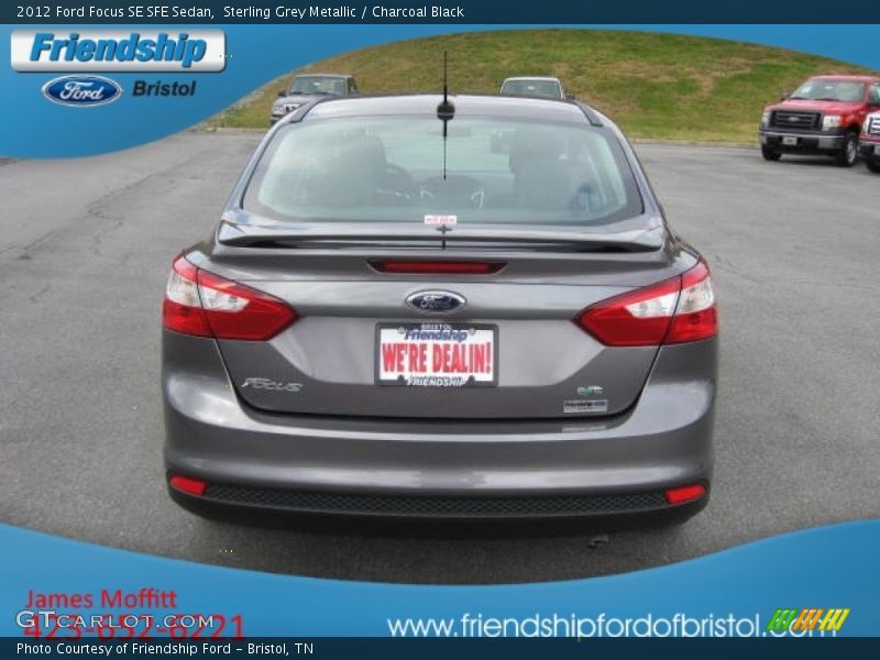 Sterling Grey Metallic / Charcoal Black 2012 Ford Focus SE SFE Sedan