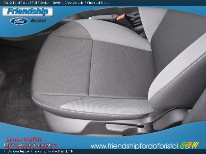 Sterling Grey Metallic / Charcoal Black 2012 Ford Focus SE SFE Sedan