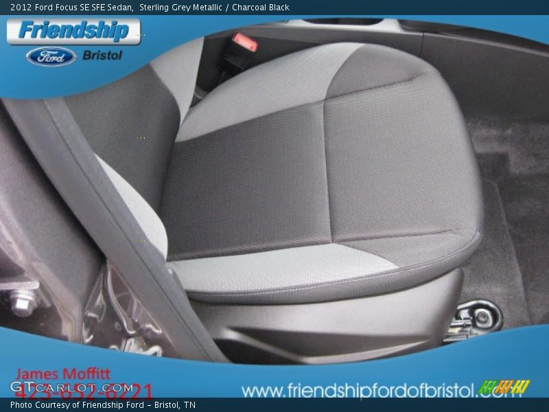 Sterling Grey Metallic / Charcoal Black 2012 Ford Focus SE SFE Sedan