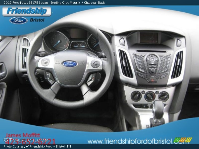 Sterling Grey Metallic / Charcoal Black 2012 Ford Focus SE SFE Sedan
