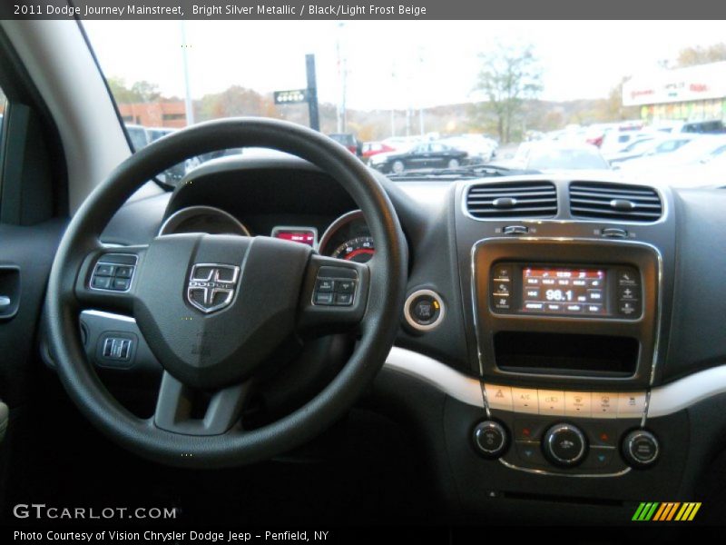 Bright Silver Metallic / Black/Light Frost Beige 2011 Dodge Journey Mainstreet