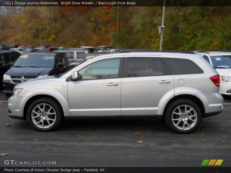 Bright Silver Metallic / Black/Light Frost Beige 2011 Dodge Journey Mainstreet