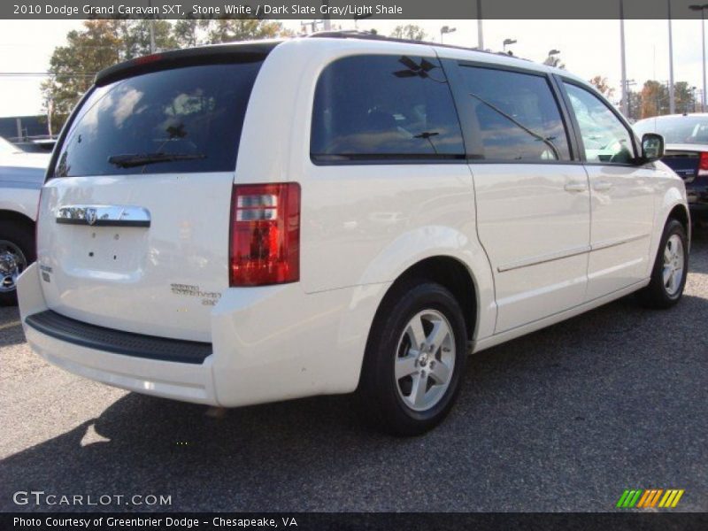 Stone White / Dark Slate Gray/Light Shale 2010 Dodge Grand Caravan SXT