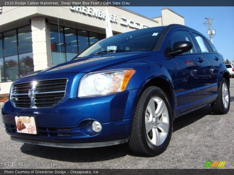 Deep Water Blue Pearl / Dark Slate Gray 2010 Dodge Caliber Mainstreet