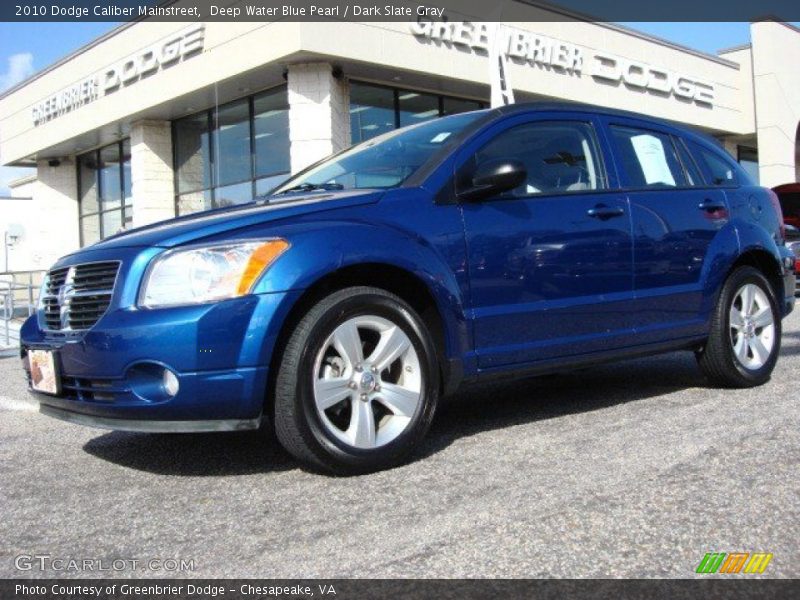 Deep Water Blue Pearl / Dark Slate Gray 2010 Dodge Caliber Mainstreet