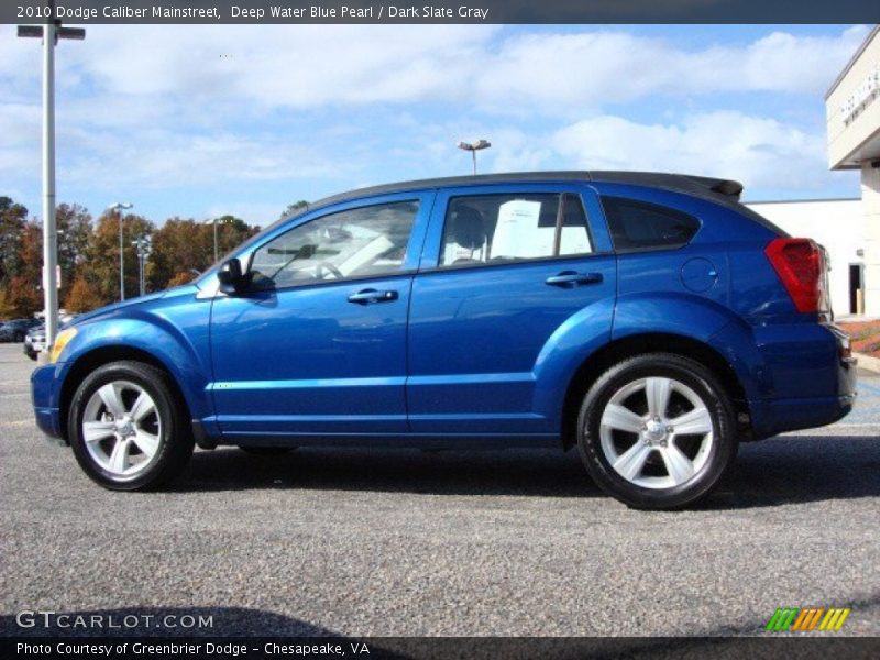 Deep Water Blue Pearl / Dark Slate Gray 2010 Dodge Caliber Mainstreet
