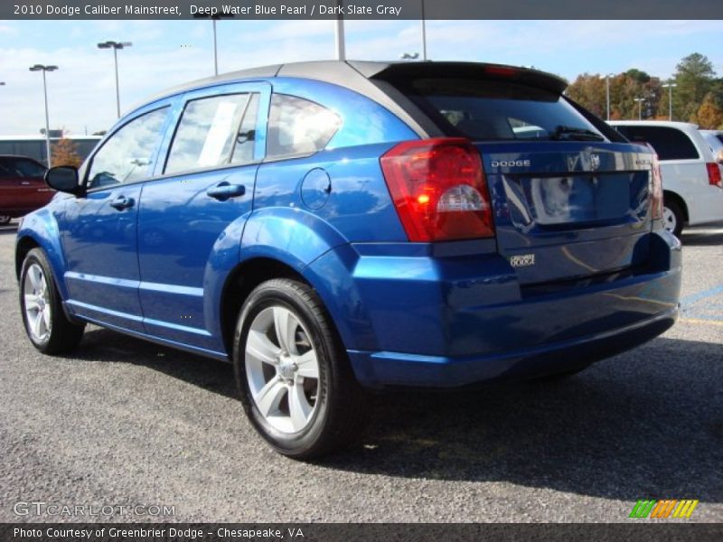 Deep Water Blue Pearl / Dark Slate Gray 2010 Dodge Caliber Mainstreet