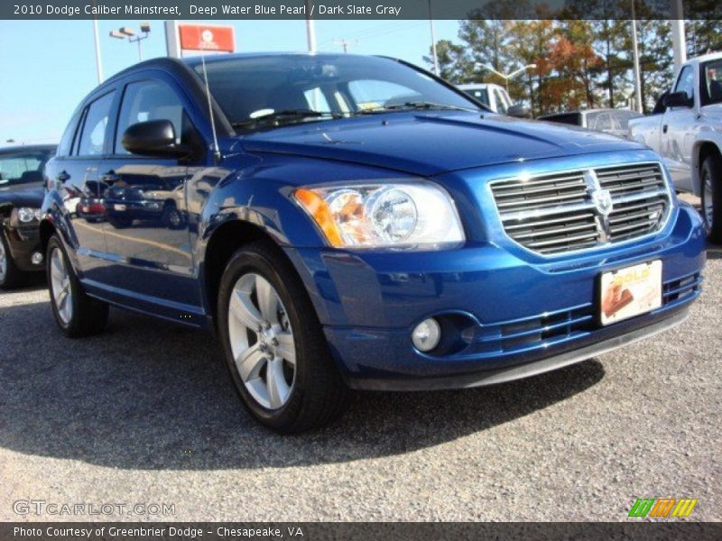 Deep Water Blue Pearl / Dark Slate Gray 2010 Dodge Caliber Mainstreet