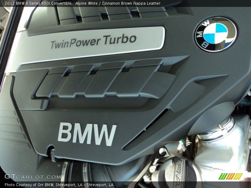  2012 6 Series 650i Convertible Engine - 4.4 Liter DI TwinPower Turbo DOHC 32-Valve VVT V8