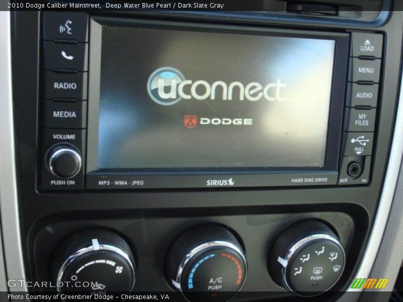 Deep Water Blue Pearl / Dark Slate Gray 2010 Dodge Caliber Mainstreet