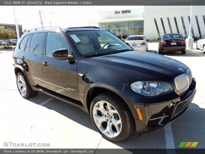 Black Sapphire Metallic / Oyster 2012 BMW X5 xDrive35d