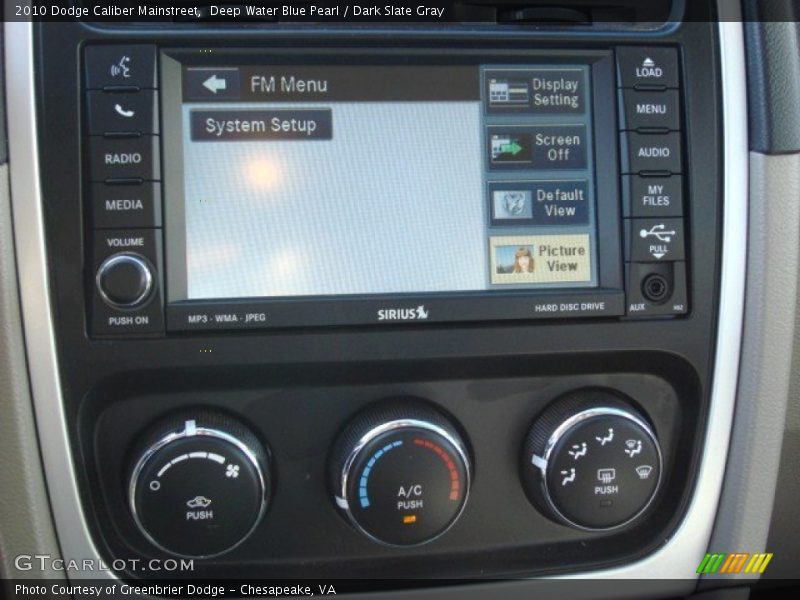 Deep Water Blue Pearl / Dark Slate Gray 2010 Dodge Caliber Mainstreet