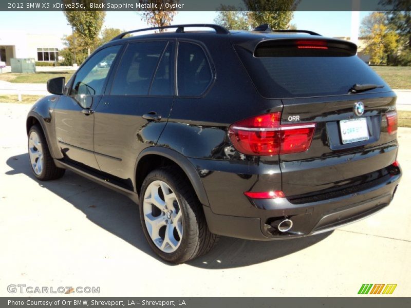 Black Sapphire Metallic / Oyster 2012 BMW X5 xDrive35d