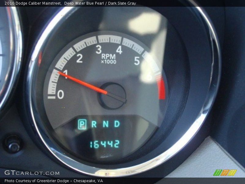 Deep Water Blue Pearl / Dark Slate Gray 2010 Dodge Caliber Mainstreet