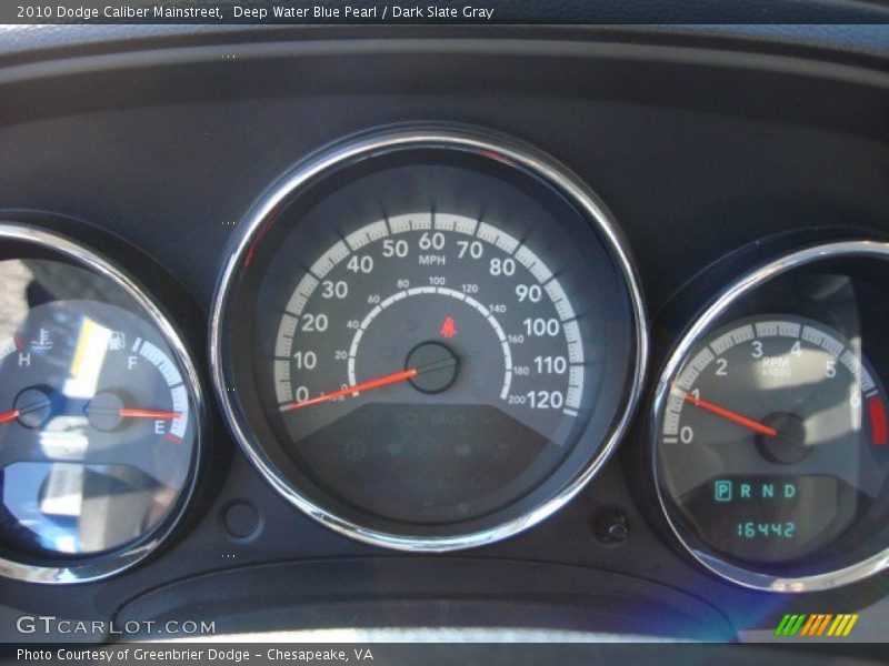 Deep Water Blue Pearl / Dark Slate Gray 2010 Dodge Caliber Mainstreet