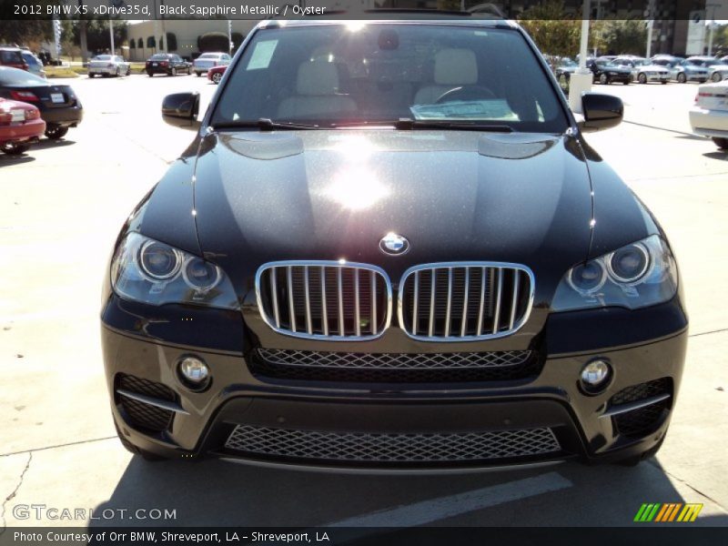 Black Sapphire Metallic / Oyster 2012 BMW X5 xDrive35d