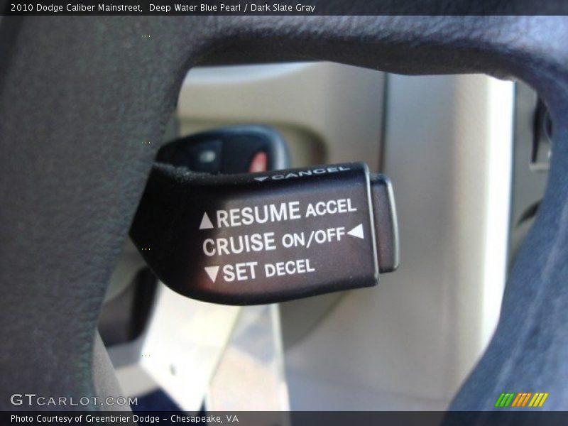 Deep Water Blue Pearl / Dark Slate Gray 2010 Dodge Caliber Mainstreet