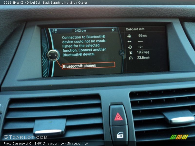 Black Sapphire Metallic / Oyster 2012 BMW X5 xDrive35d