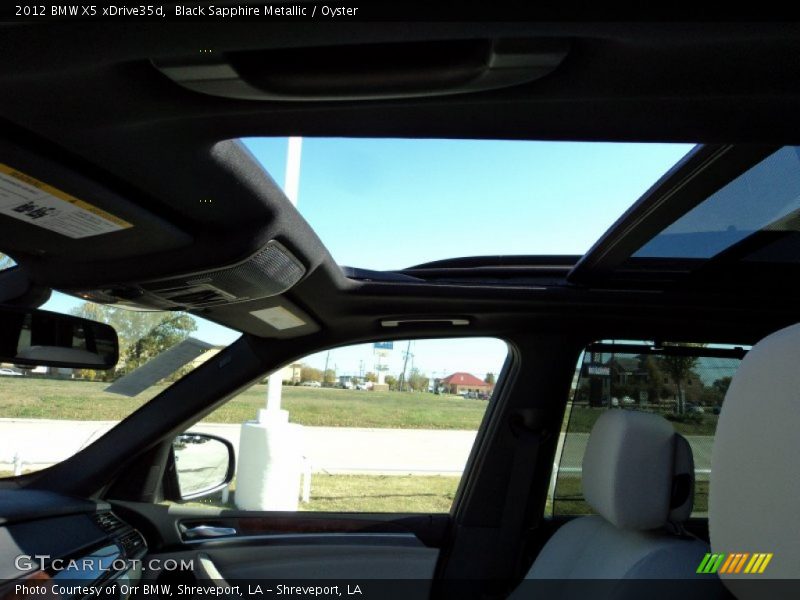 Black Sapphire Metallic / Oyster 2012 BMW X5 xDrive35d