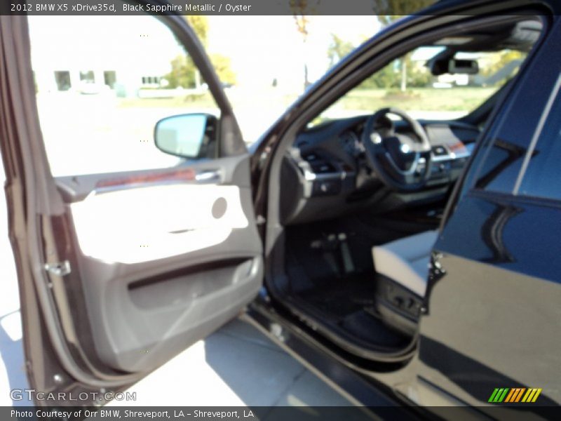 Black Sapphire Metallic / Oyster 2012 BMW X5 xDrive35d