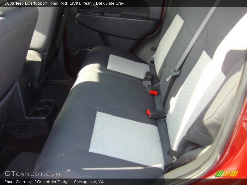 Red Rock Crystal Pearl / Dark Slate Gray 2009 Jeep Liberty Sport