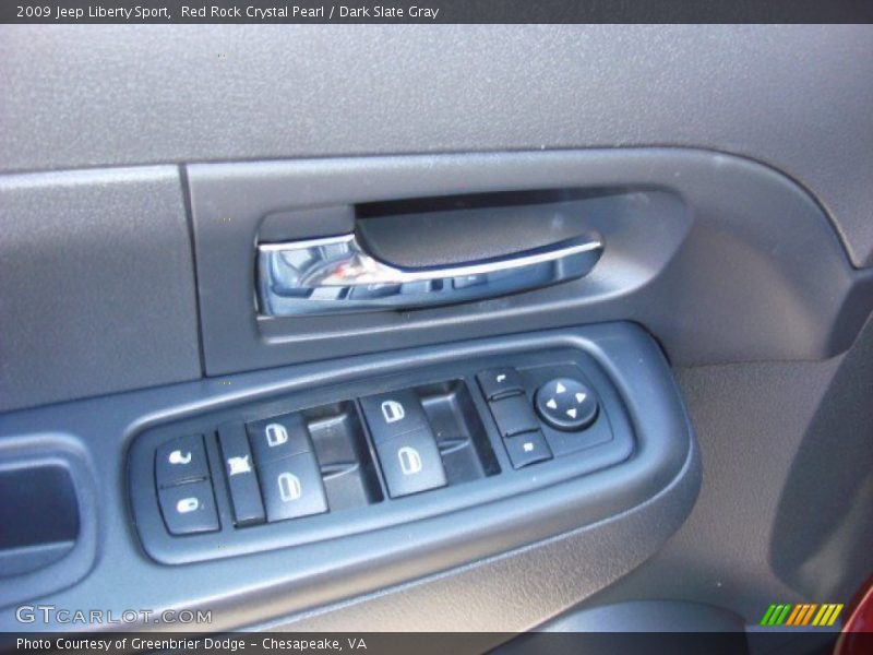 Red Rock Crystal Pearl / Dark Slate Gray 2009 Jeep Liberty Sport