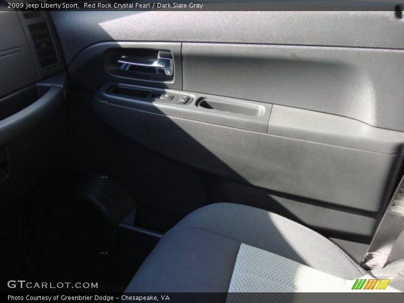 Red Rock Crystal Pearl / Dark Slate Gray 2009 Jeep Liberty Sport