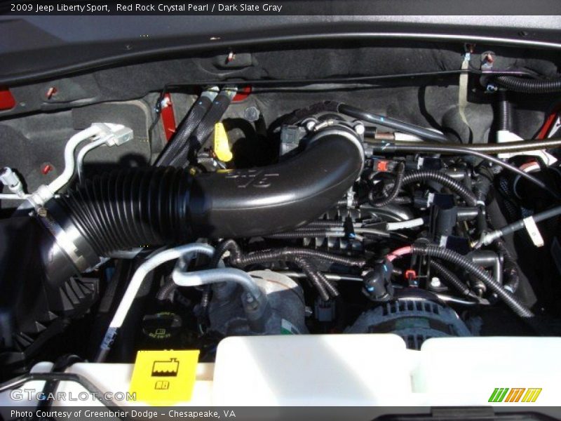Red Rock Crystal Pearl / Dark Slate Gray 2009 Jeep Liberty Sport