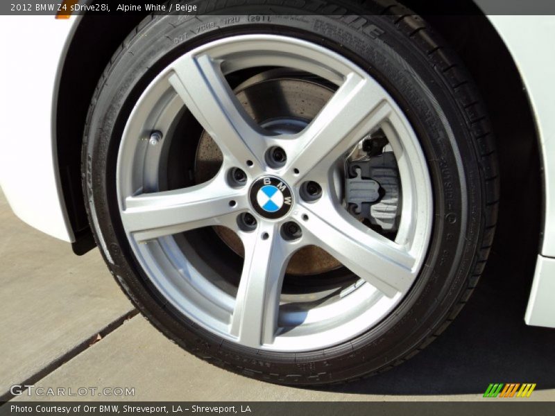  2012 Z4 sDrive28i Wheel