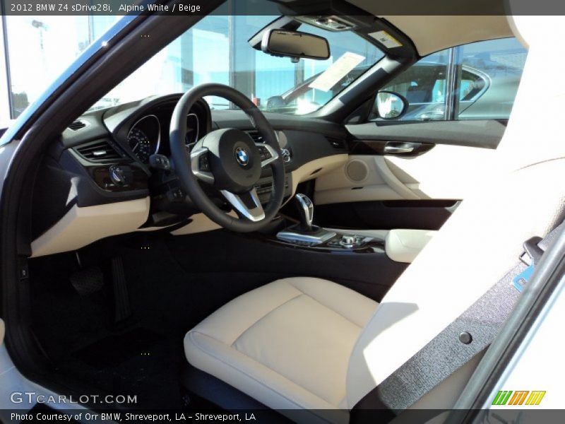 Alpine White / Beige 2012 BMW Z4 sDrive28i