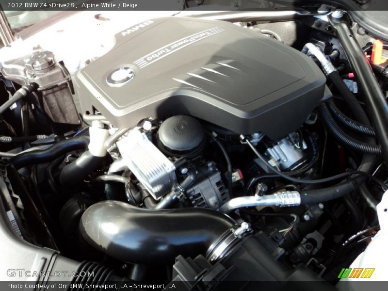  2012 Z4 sDrive28i Engine - 2.0 Liter DI TwinPower Turbocharged DOHC 16-Valve VVT 4 Cylinder